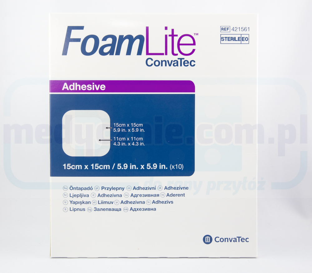 Aquacel Foam Lite 15*15cm vícevrstvý pěnový obvaz 1ks