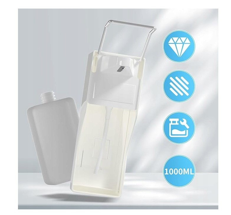 Kolenový dávkovač na dezinfekční tekutinu/gel nebo mýdlo, nástěnný objem 1 l - Obrázek 3