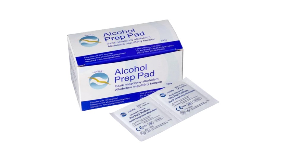 Dezinfekční tampony na kůži 6,5 *3cm 100ks