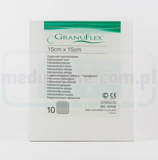 Hydrokoloidní obvaz Granuflex 15*15cm 1ks