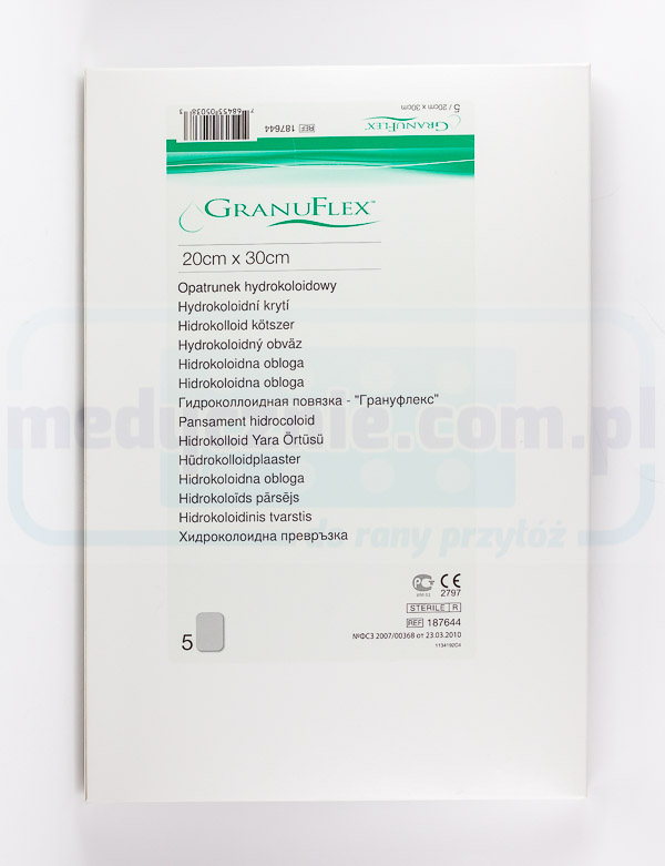 Hydrokoloidní obvaz Granuflex 20*30cm 1ks