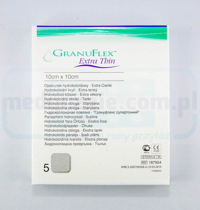 Hydrokoloidní obvaz Granuflex Extra Thin 10*10cm 1ks