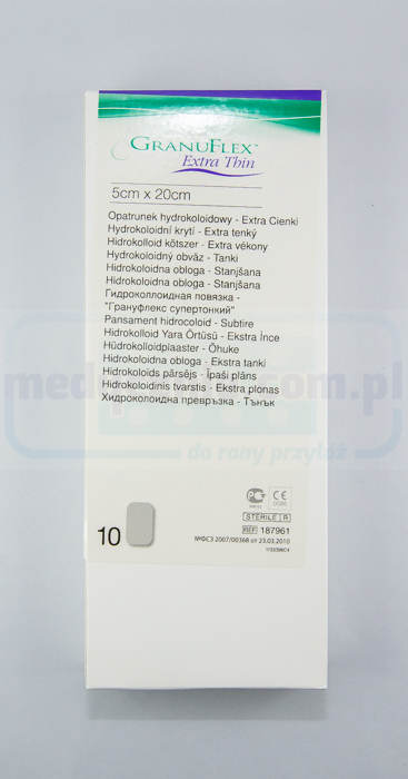 Hydrokoloidní obvaz Granuflex Extra Thin 5*20cm 1ks