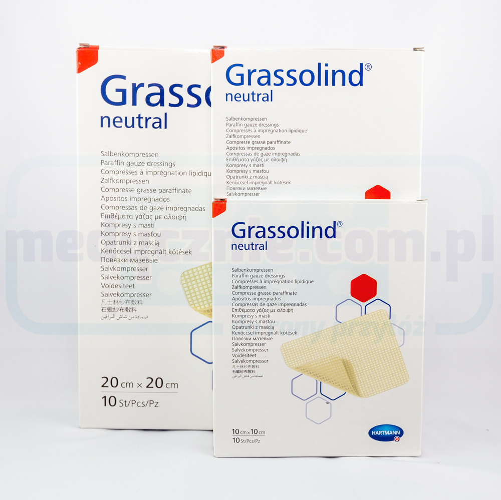 Grassolind 10*10cm obvaz na popáleniny 1ks - Obrázek 2