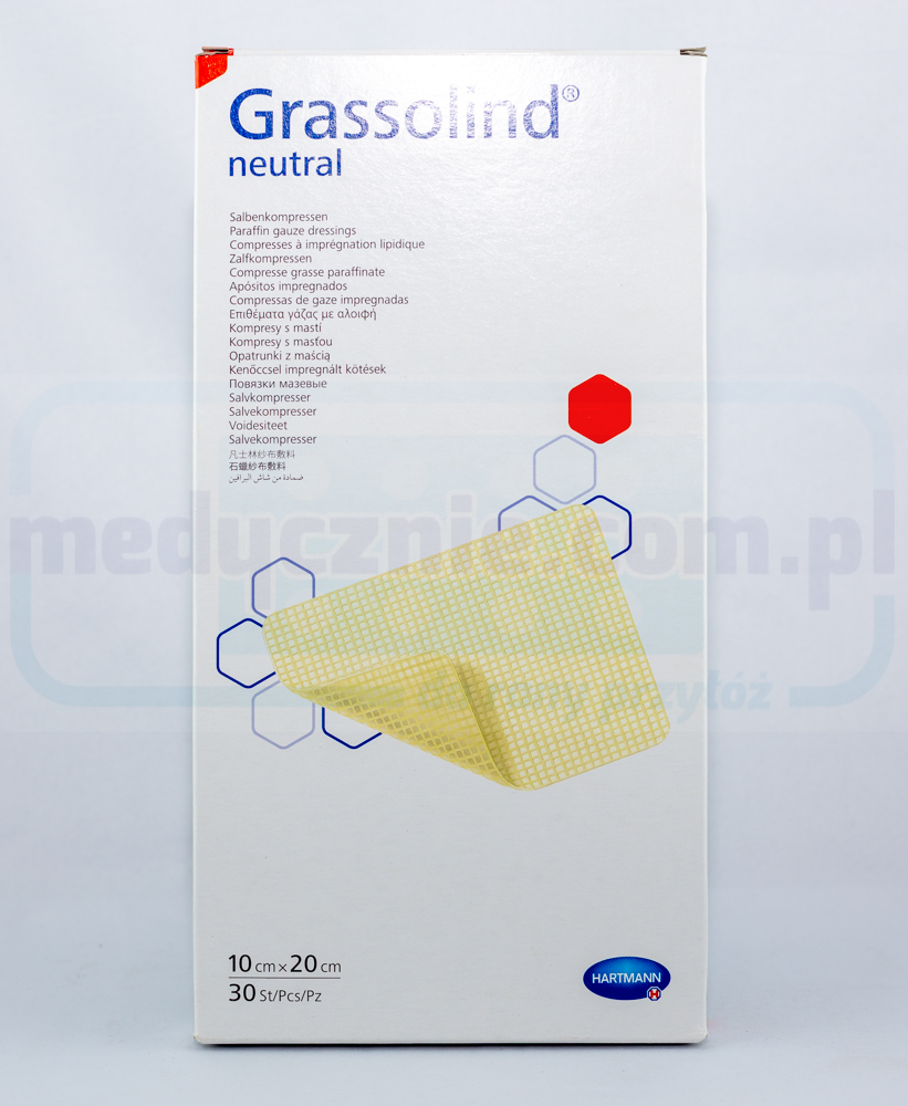 Grassolind 10*20cm obvaz na popáleniny 1ks