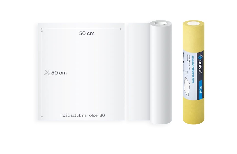 Podložka UNIVEL PLUS 2x hedvábný papír 1x fólie 50 cm x 50 m žlutá