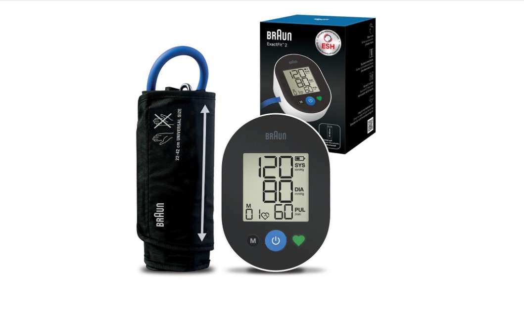 Elektrický tlakoměr Braun ExactFit 2
