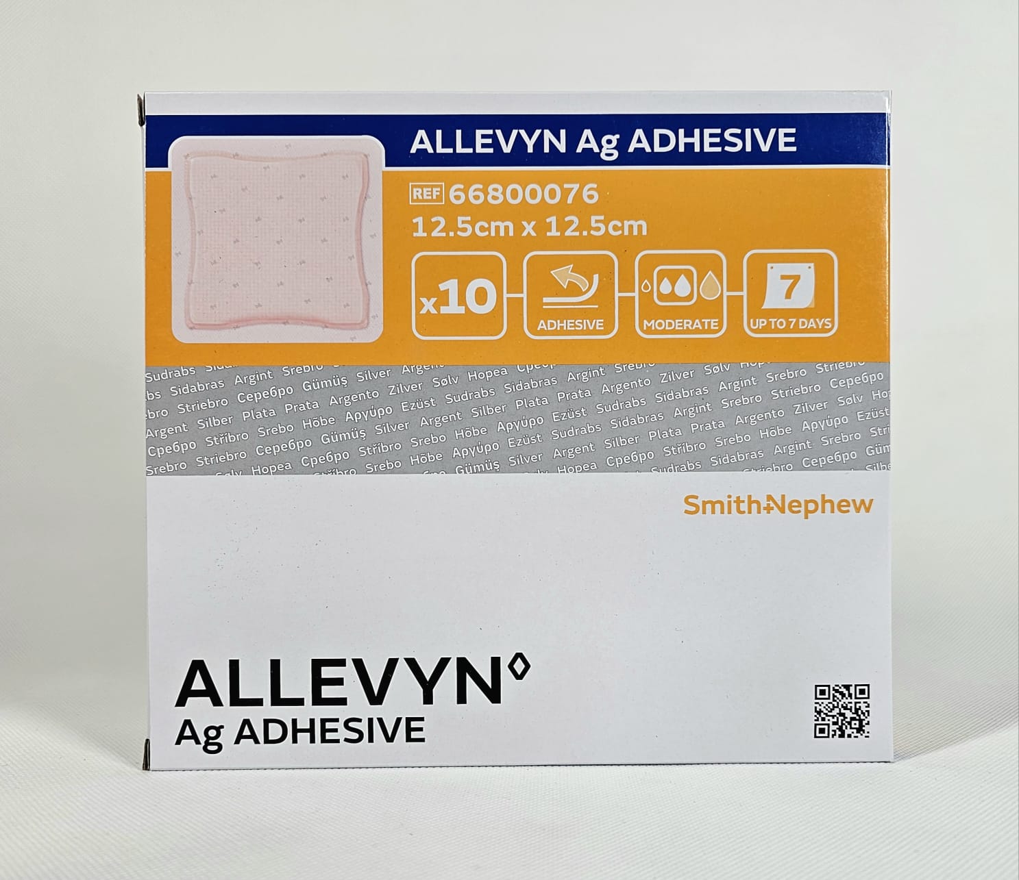 Allevyn Ag lepidlo 12,5* 12,5cm 1ks