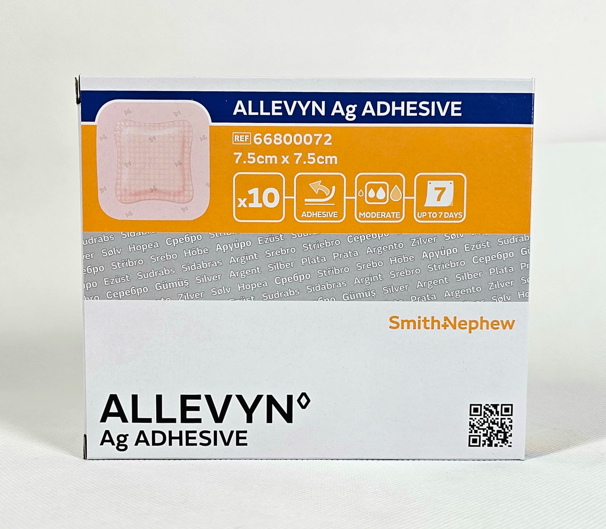 Allevyn Ag lepidlo 7,5* 7,5cm 1ks