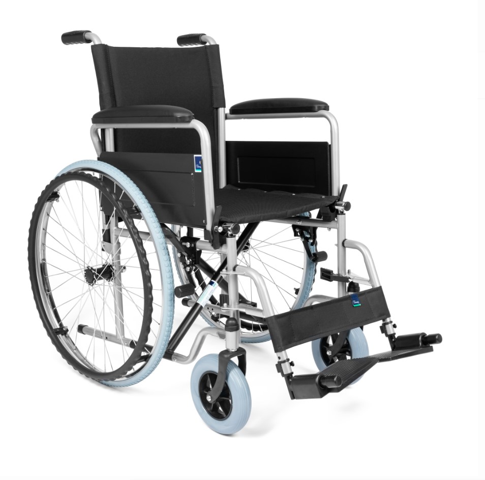 Ocelový invalidní vozík BASIC-TIM H011-B velikost 46 cm