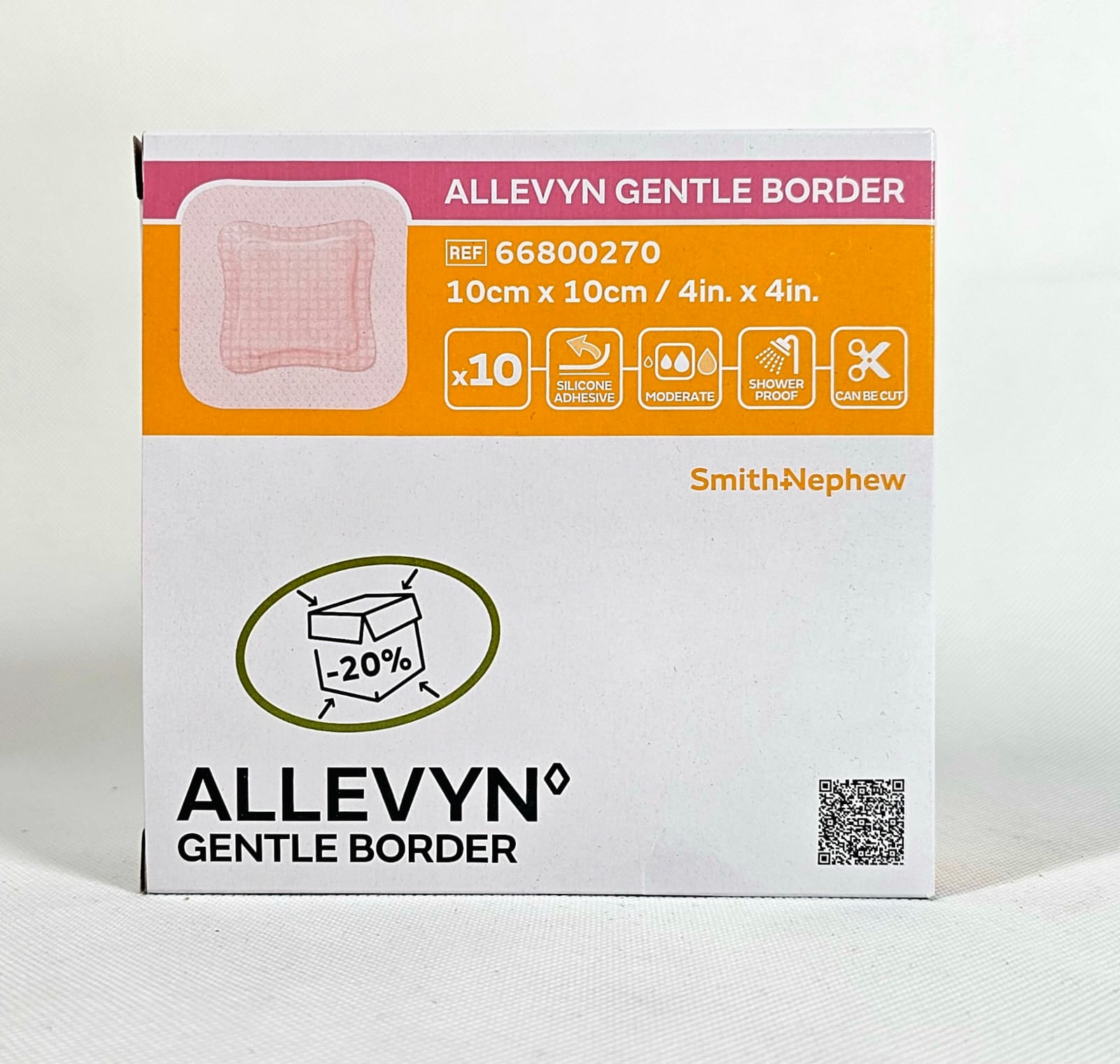 Allevyn Gentle Border 10* 10cm 1ks