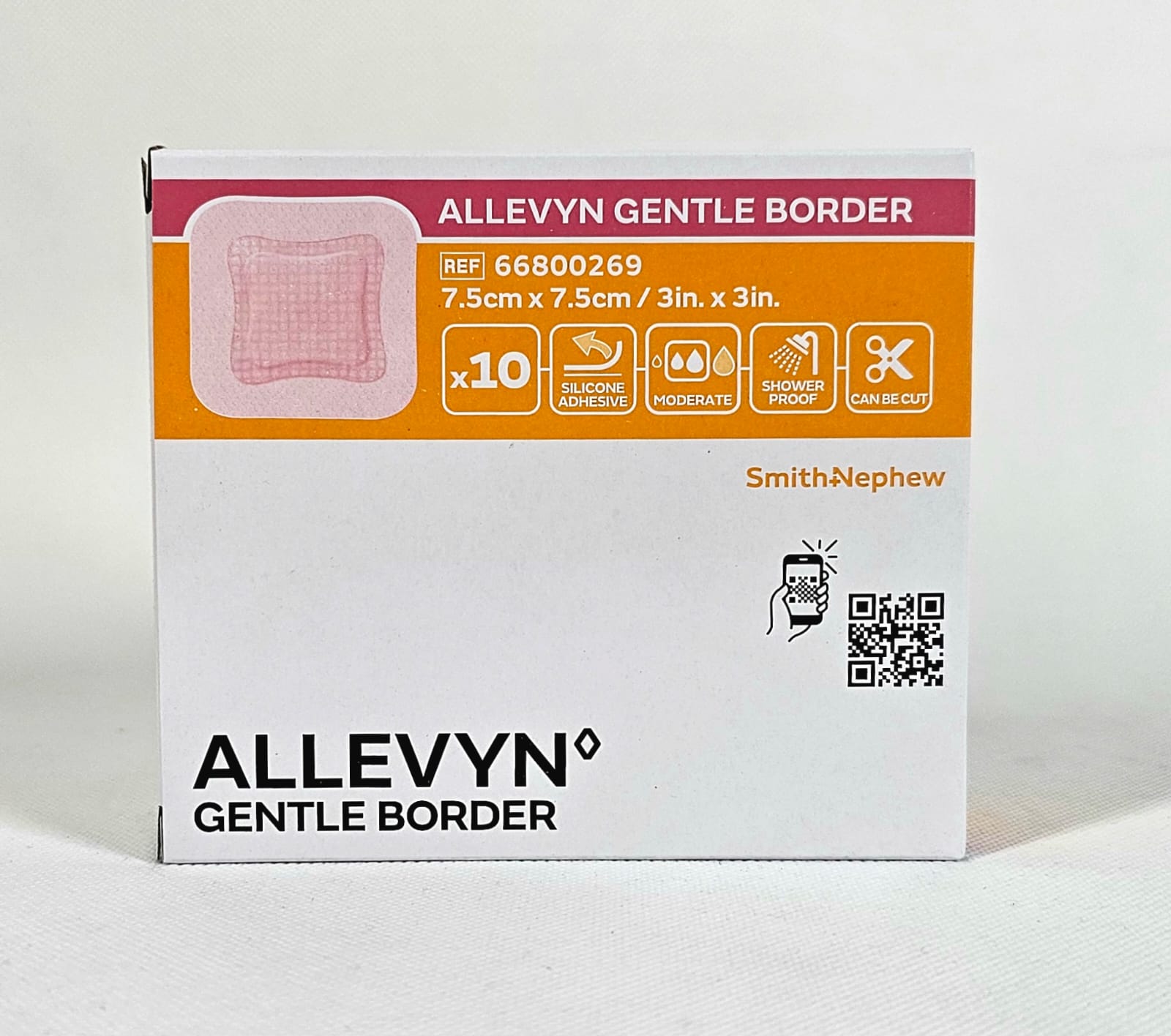 Allevyn Gentle Border 7,5* 7,5cm 1ks