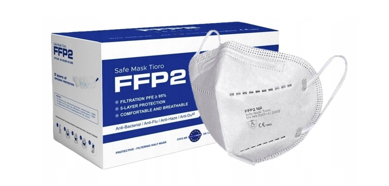 Polomaska FFP2 bílá 1ks