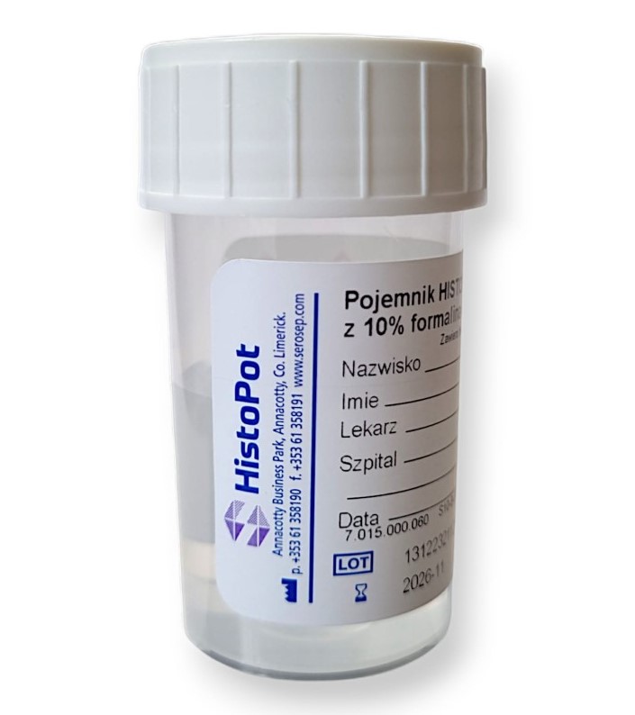 60ml nádoba pro histopaty s 10% formalínem