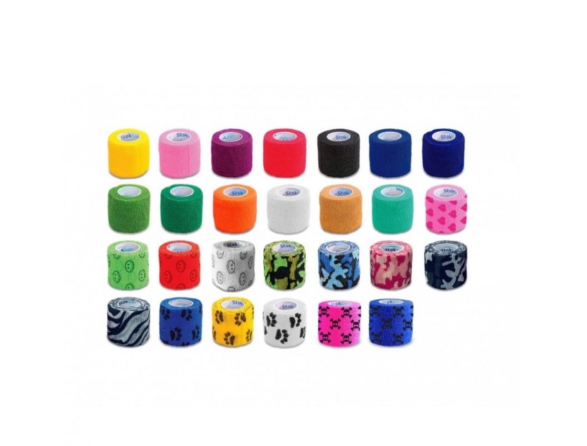 Samolepicí kohezní pásek 7,5 cm*4,5 m 1 ks modrý elastický, samolepicí