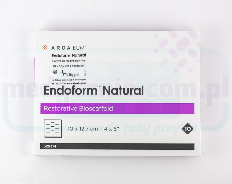 Endoform 10 x 12,7 cm - přírodní kožní matrice s kolagenem a makromolekulami ECM 1ks