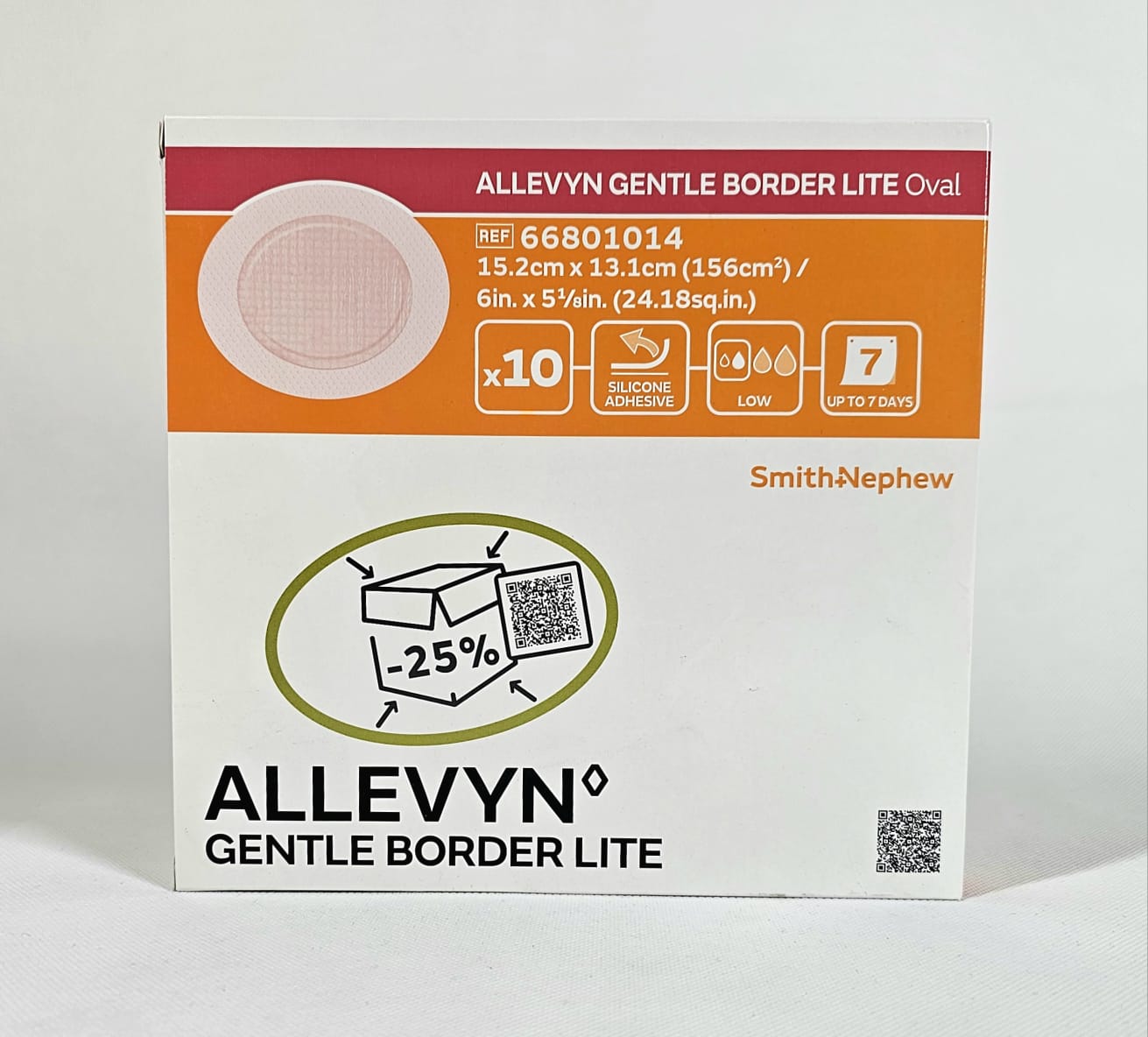 Allevyn Gentle Border Lite Oval 15,2* 13,1cm 1ks