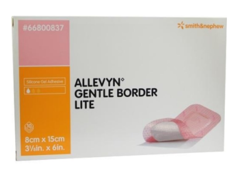 Allevyn Gentle Border Lite 8* 15cm 1ks