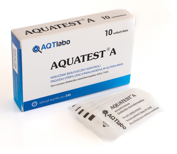 Test - Aquatest A 10ks (Sporal type test) biologický indikátor procesu parní sterilizace v autoklávu
