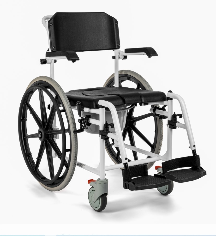 Hliníkový invalidní vozík s funkcí WC/sprcha COMPLEX-TIM