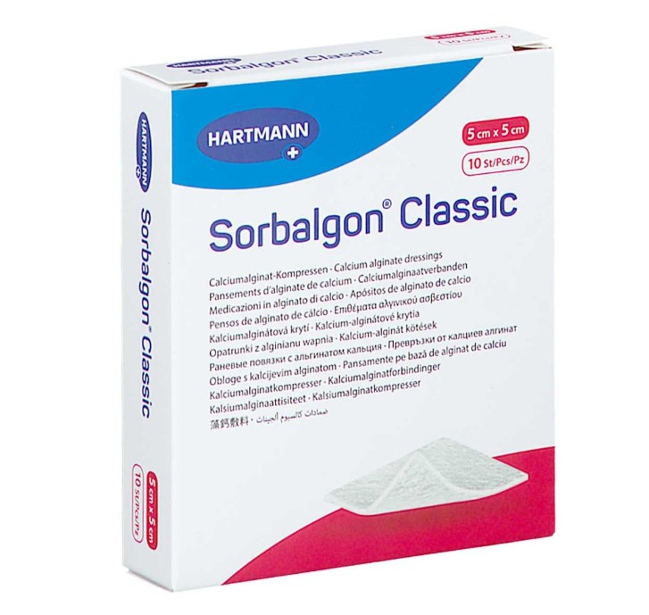 Sorbalgon Classic 5*5cm alginový obvaz 1ks