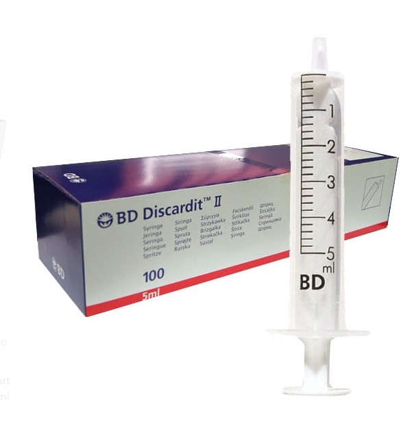 BD stříkačky 5ml 100ks