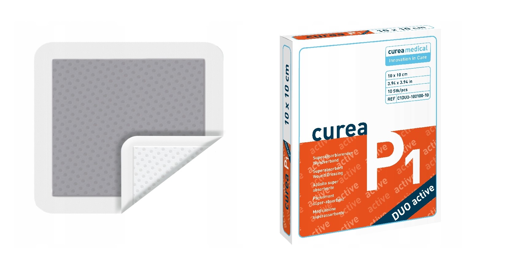 Curea P1 Duo Active 10x10cm 1ks