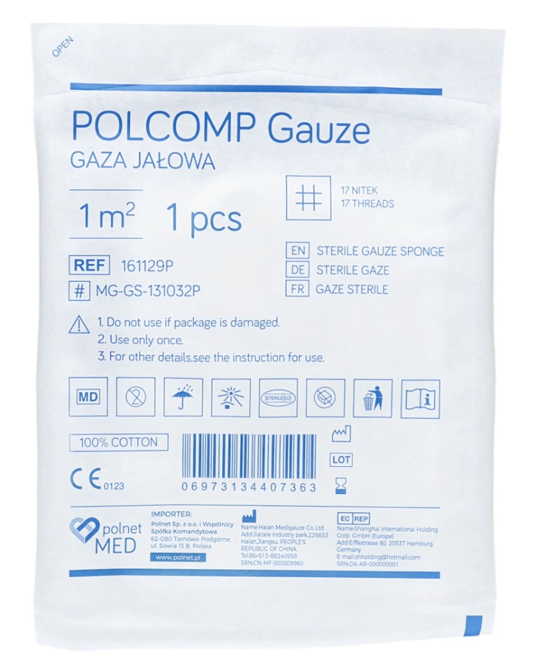 Sterilní gáza 17N - 1m2 100ks.