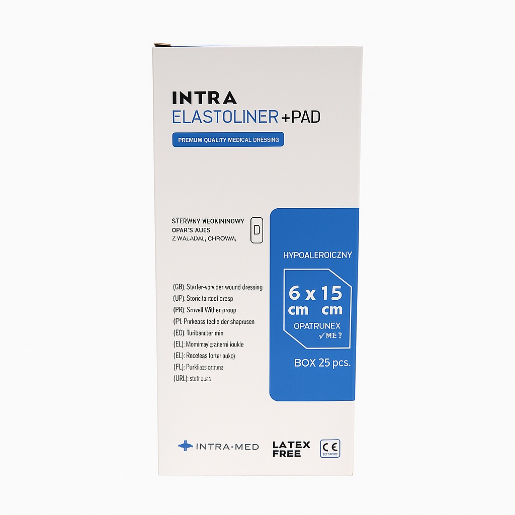 Obvaz se savou podložkou ELASTOLINER+PAD 6cm x 15cm 25ks