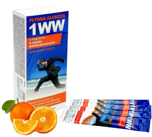 Glukóza 1WW 10x12ml pomerančová příchuť