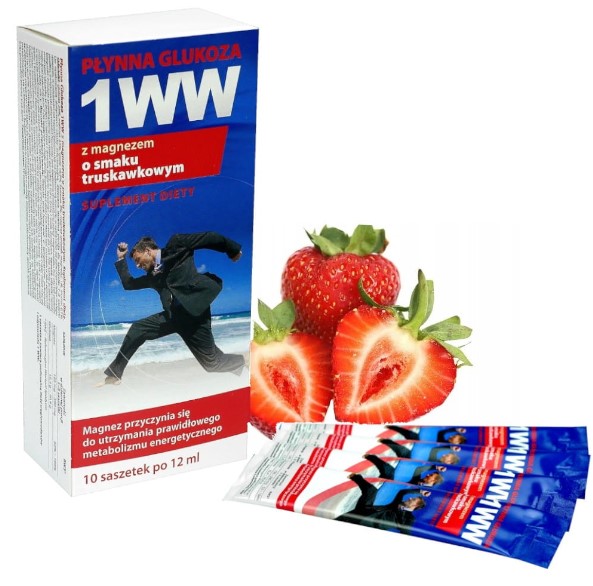 Glukóza 1WW 10x12ml jahodová příchuť