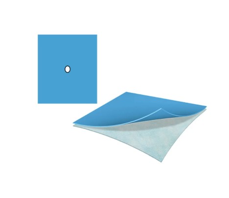 Sterilní rouška ALPHAtex REF AT-NFF-S 21 50 *60cm s centrálním otvorem 7cm 1 kus nelepivá