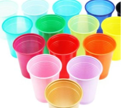 Jednorázové kelímky 100ks černé