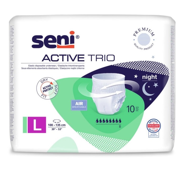 Seni Active Trio LARGE absorpční kalhotky 10ks