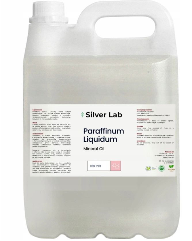 Tekutý parafínový olej 5L Silver Lab Paraffinum Liquidum