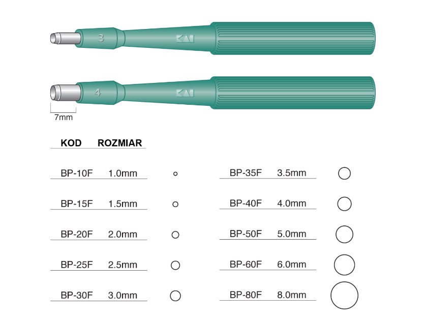 Bioptická tyč 3 mm