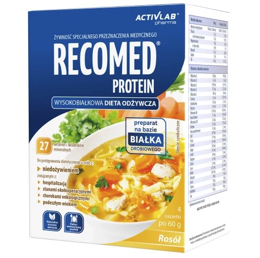Recomed Protein 4x60g vývar