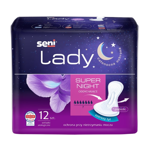 Seni Lady Super Night 12ks urologických vložek