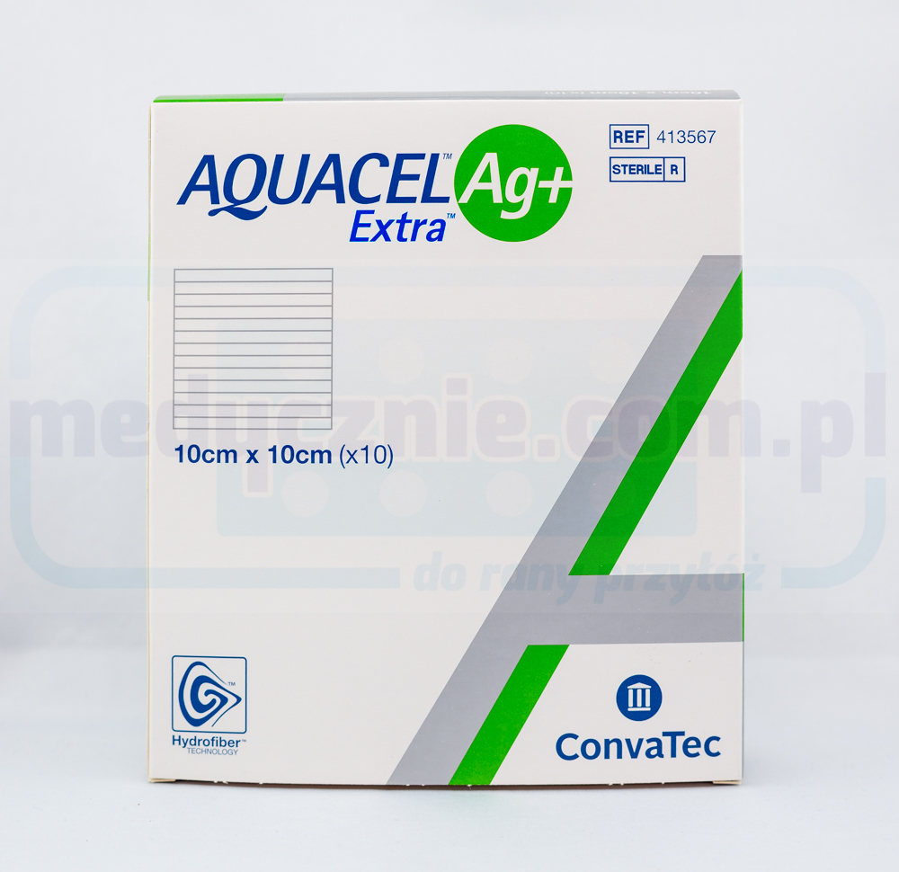 Aquacel Ag Plus Extra 10*10cm obvaz se stříbrem 1ks