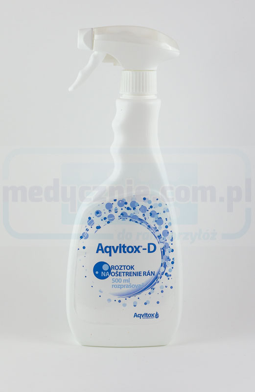 Aqvitox 500ml s rozprašovačem na čištění a dezinfekci ran