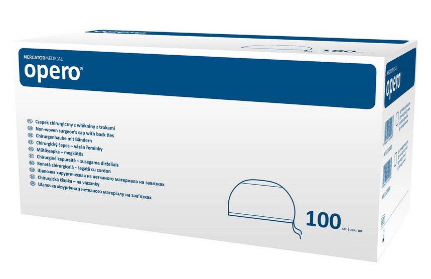 Kalhotová čepice vázaná 100ks zelená