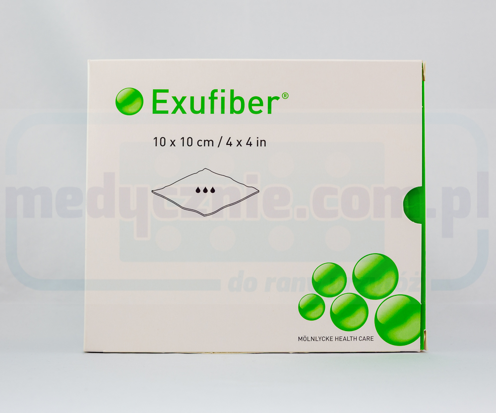 Exufiber 10cm* 10cm želírující vláknitý obvaz 1ks