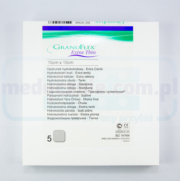 Hydrokoloidní obvaz Granuflex Extra Thin 15*15cm 1ks