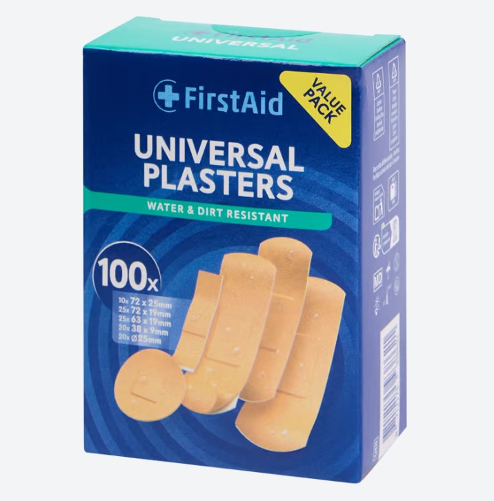 Sada náplastí FIRST AID multifunkční 100 ks