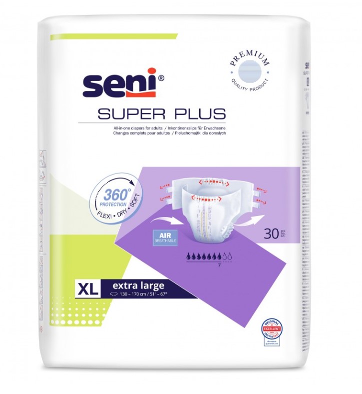 Plenky pro dospělé Super Seni Plus X-Large 30 ks