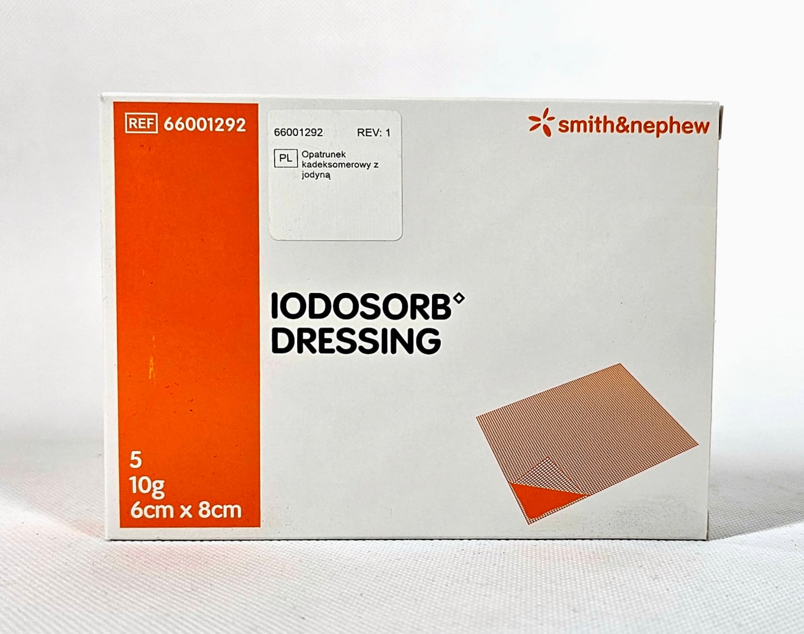 Jodosorb obvaz 10g 6* 8cm 1ks obvaz s jódem