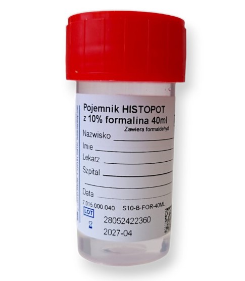 40ml nádoba pro histopaty s 10% formalínem