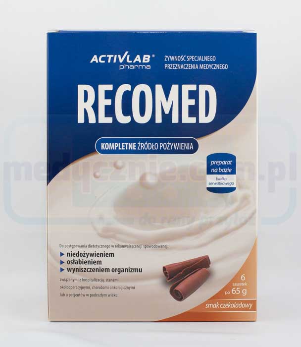 RecoMed nutriční koktejl 6x65g čokoláda