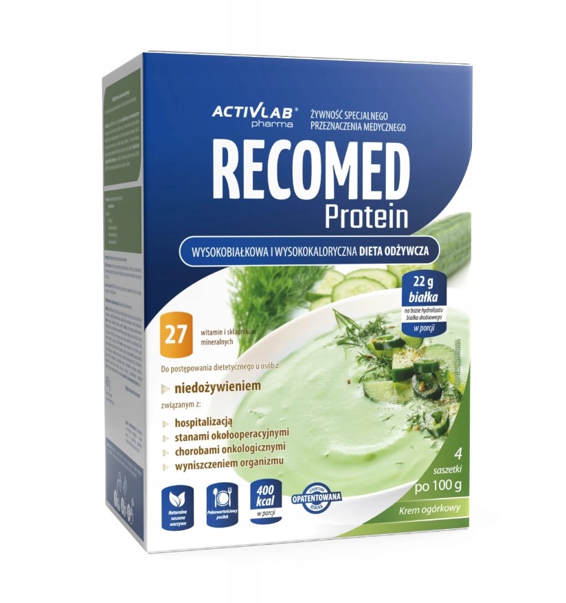 Recomed Protein 4x100g okurkový krém