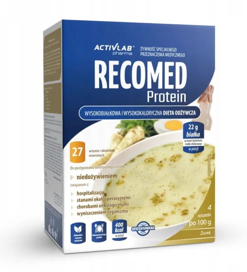 Recomed Protein 4x100g zakysané smetany